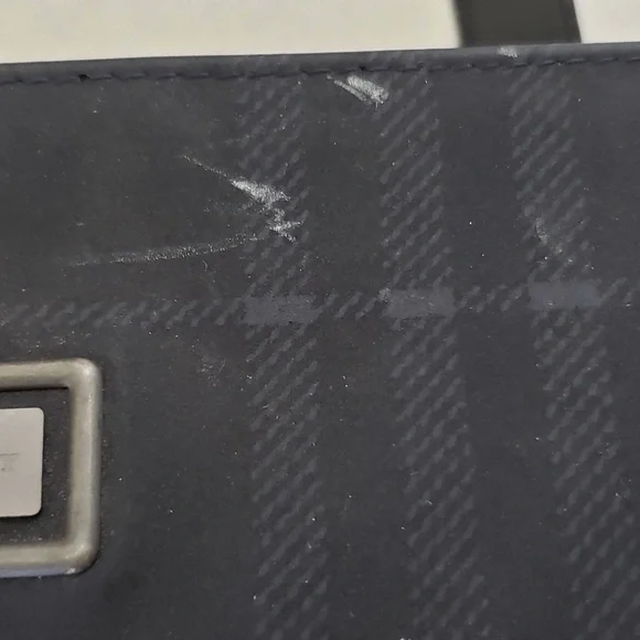 Burberry Vintage Navy Nova Check Bucket Shoulder Bag - Picture 12 of 15